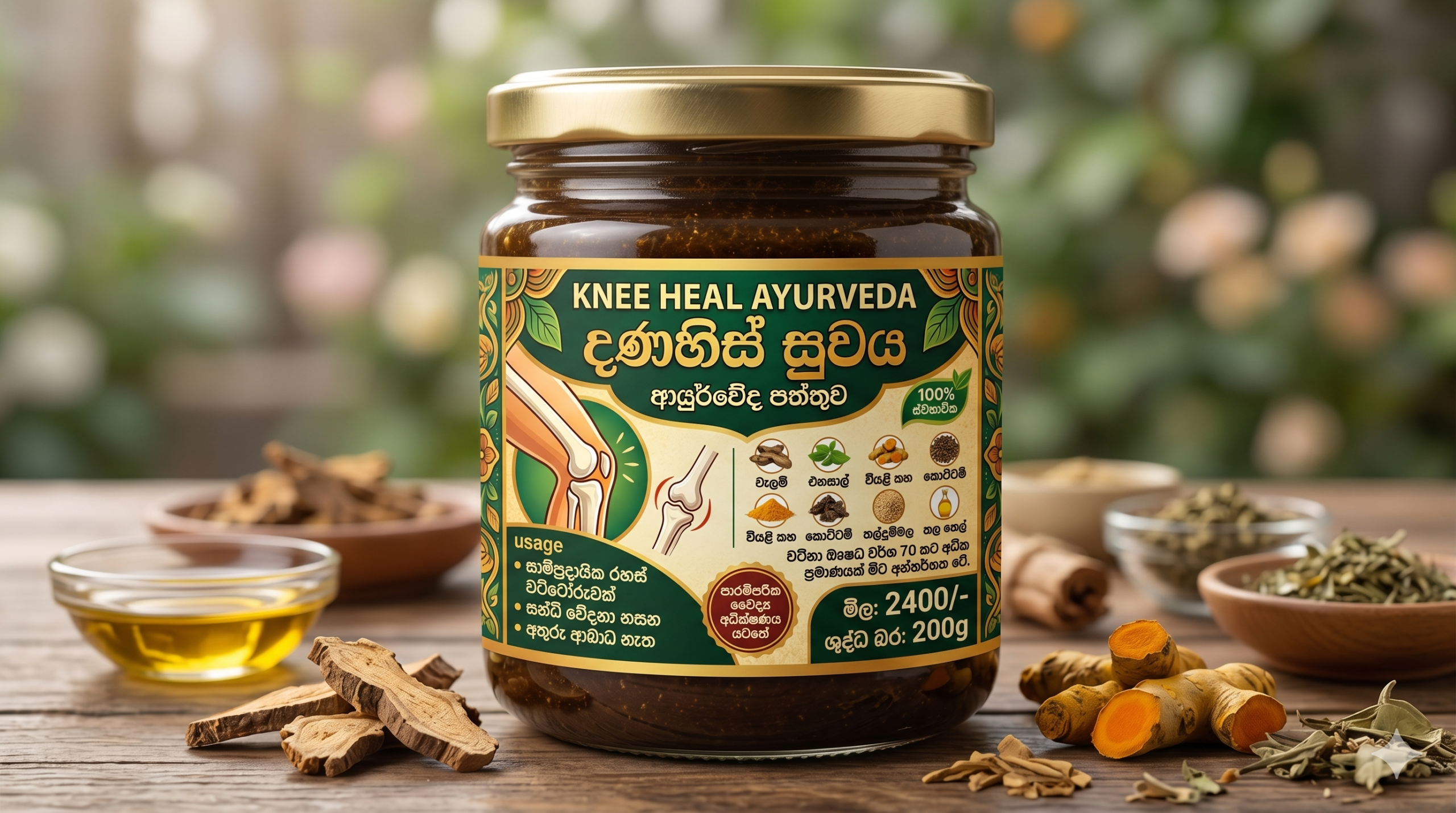 Knee Heal Ayurveda - දණහිස් සුවය (200g) - Image 3